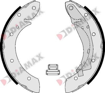 Diamax N01028 - Комплект спирачна челюст vvparts.bg