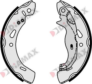 Diamax N01154 - Комплект спирачна челюст vvparts.bg