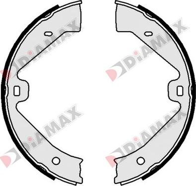 Diamax N01167 - Комплект спирачна челюст, ръчна спирачка vvparts.bg