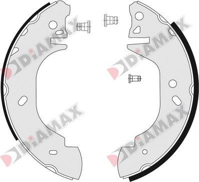 Diamax N01115 - Комплект спирачна челюст vvparts.bg