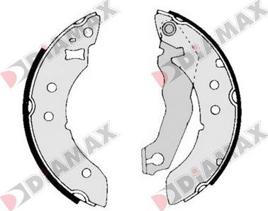 Diamax N01186 - Комплект спирачна челюст vvparts.bg