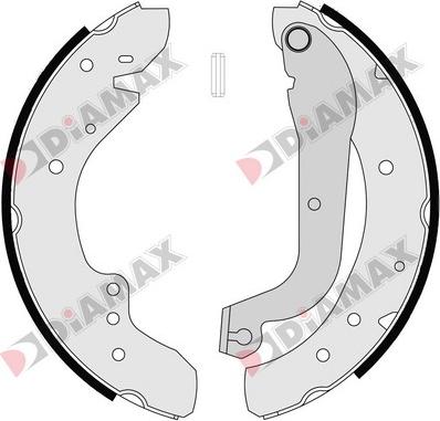 Diamax N01120 - Комплект спирачна челюст vvparts.bg