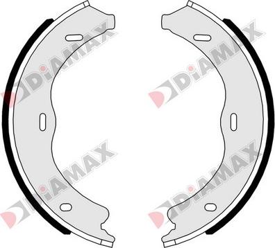 Diamax N01175 - Комплект спирачна челюст, ръчна спирачка vvparts.bg