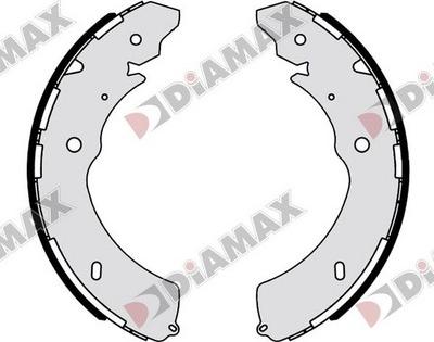 Diamax N01394 - Комплект спирачна челюст vvparts.bg