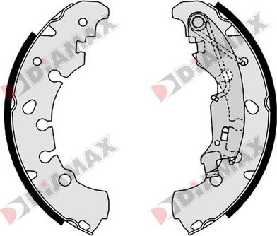 Diamax N01346 - Комплект спирачна челюст vvparts.bg