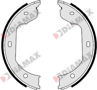 Diamax N01348 - Комплект спирачна челюст, ръчна спирачка vvparts.bg