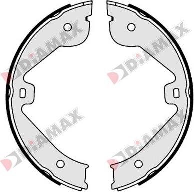 Diamax N01351 - Комплект спирачна челюст, ръчна спирачка vvparts.bg