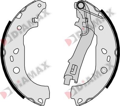 Diamax N01357 - Комплект спирачна челюст vvparts.bg