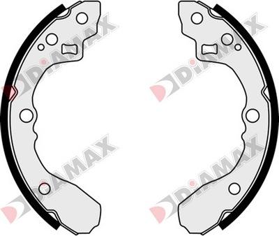 Diamax N01308 - Комплект спирачна челюст vvparts.bg