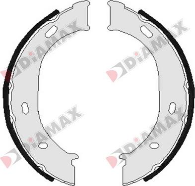 Diamax N01303 - Комплект спирачна челюст, ръчна спирачка vvparts.bg