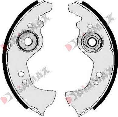 Diamax N01384 - Комплект спирачна челюст vvparts.bg