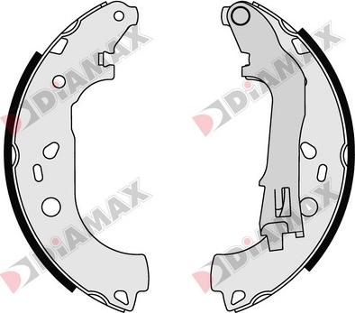 Diamax N01330 - Комплект спирачна челюст vvparts.bg