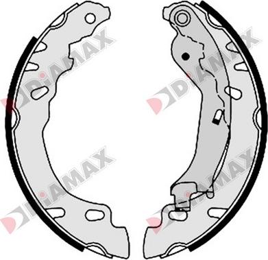 Diamax N01338 - Комплект спирачна челюст vvparts.bg