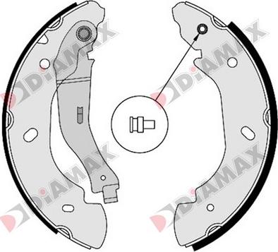 Diamax N01329 - Комплект спирачна челюст vvparts.bg