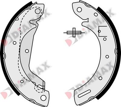 Diamax N01326 - Комплект спирачна челюст vvparts.bg