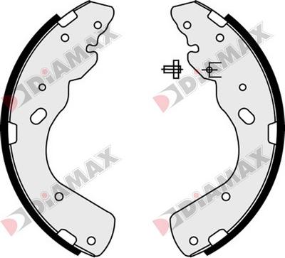 Diamax N01323 - Комплект спирачна челюст vvparts.bg