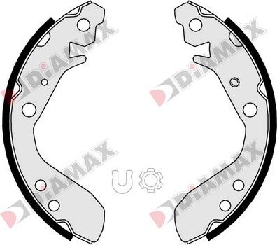 Diamax N01375 - Комплект спирачна челюст vvparts.bg