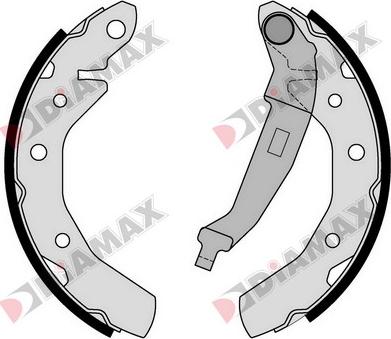 Diamax N01376 - Комплект спирачна челюст vvparts.bg