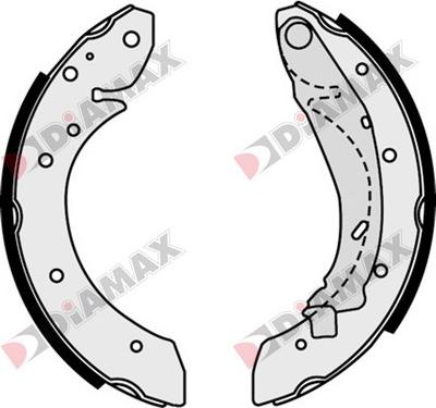 Diamax N01294 - Комплект спирачна челюст vvparts.bg