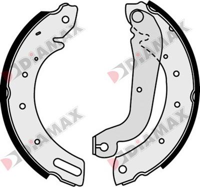 Diamax N01291 - Комплект спирачна челюст vvparts.bg