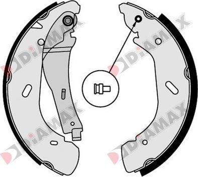 Diamax N01297 - Комплект спирачна челюст vvparts.bg