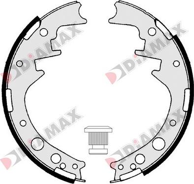 Diamax N01240 - Комплект спирачна челюст vvparts.bg