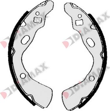 Diamax N01243 - Комплект спирачна челюст vvparts.bg
