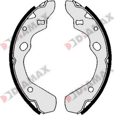 Diamax N01247 - Комплект спирачна челюст vvparts.bg