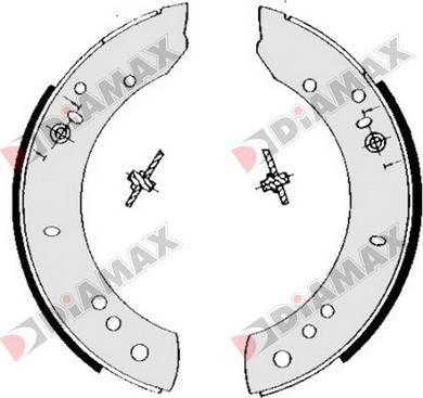 Diamax N01253 - Комплект спирачна челюст vvparts.bg