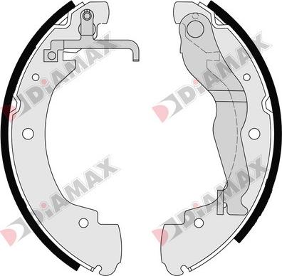 Diamax N01265 - Комплект спирачна челюст vvparts.bg