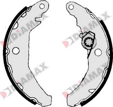 Diamax N01217 - Комплект спирачна челюст vvparts.bg