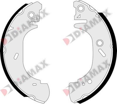 Diamax N01283 - Комплект спирачна челюст vvparts.bg
