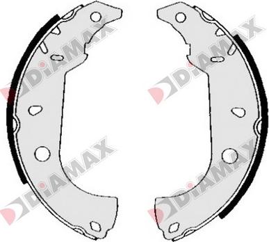 Diamax N01233 - Комплект спирачна челюст vvparts.bg