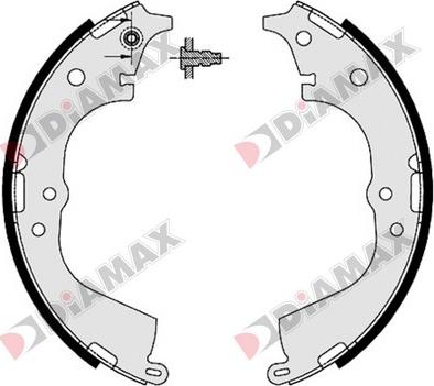 Diamax N01274 - Комплект спирачна челюст vvparts.bg