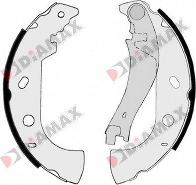 Diamax N01276 - Комплект спирачна челюст vvparts.bg
