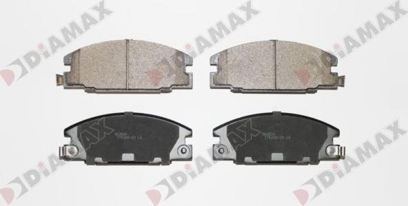 Diamax N10035 - Комплект спирачно феродо, дискови спирачки vvparts.bg