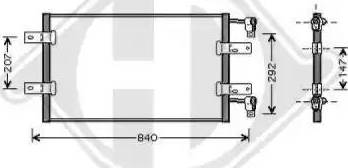 Diederichs 8449501 - Кондензатор, климатизация vvparts.bg