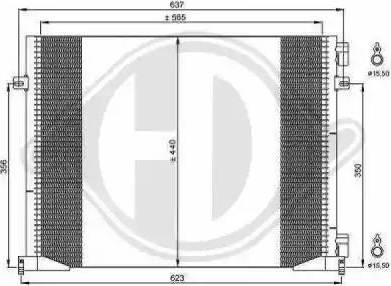 Diederichs 8449600 - Кондензатор, климатизация vvparts.bg