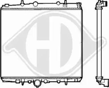 Diederichs 8409202 - Радиатор, охлаждане на двигателя vvparts.bg