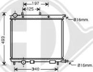 Diederichs 8400505 - Радиатор, охлаждане на двигателя vvparts.bg