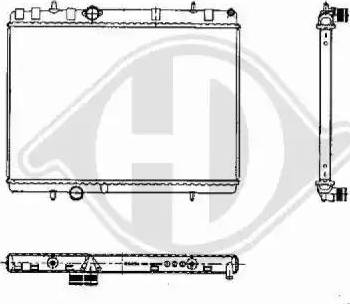 Diederichs 8424304 - Радиатор, охлаждане на двигателя vvparts.bg