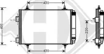 Diederichs 8423401 - Кондензатор, климатизация vvparts.bg