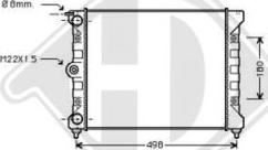 Diederichs 8502018 - Радиатор, охлаждане на двигателя vvparts.bg