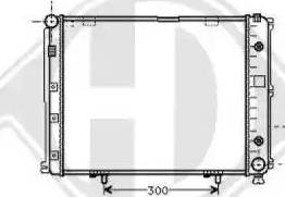 Diederichs 8502034 - Радиатор, охлаждане на двигателя vvparts.bg