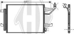 Diederichs 8580700 - Кондензатор, климатизация vvparts.bg