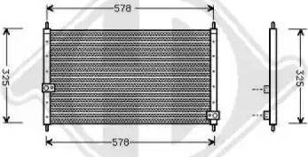 Diederichs 8528000 - Кондензатор, климатизация vvparts.bg