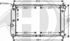 Diederichs 8692502 - Радиатор, охлаждане на двигателя vvparts.bg