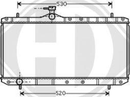 Diederichs 8644005 - Радиатор, охлаждане на двигателя vvparts.bg