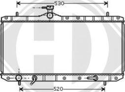 Diederichs 8644006 - Радиатор, охлаждане на двигателя vvparts.bg