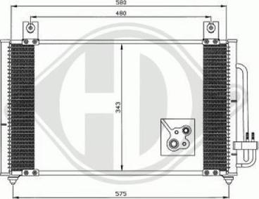 Diederichs 8654000 - Кондензатор, климатизация vvparts.bg